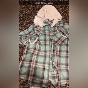 Plaid Hooded Shirt Jacket